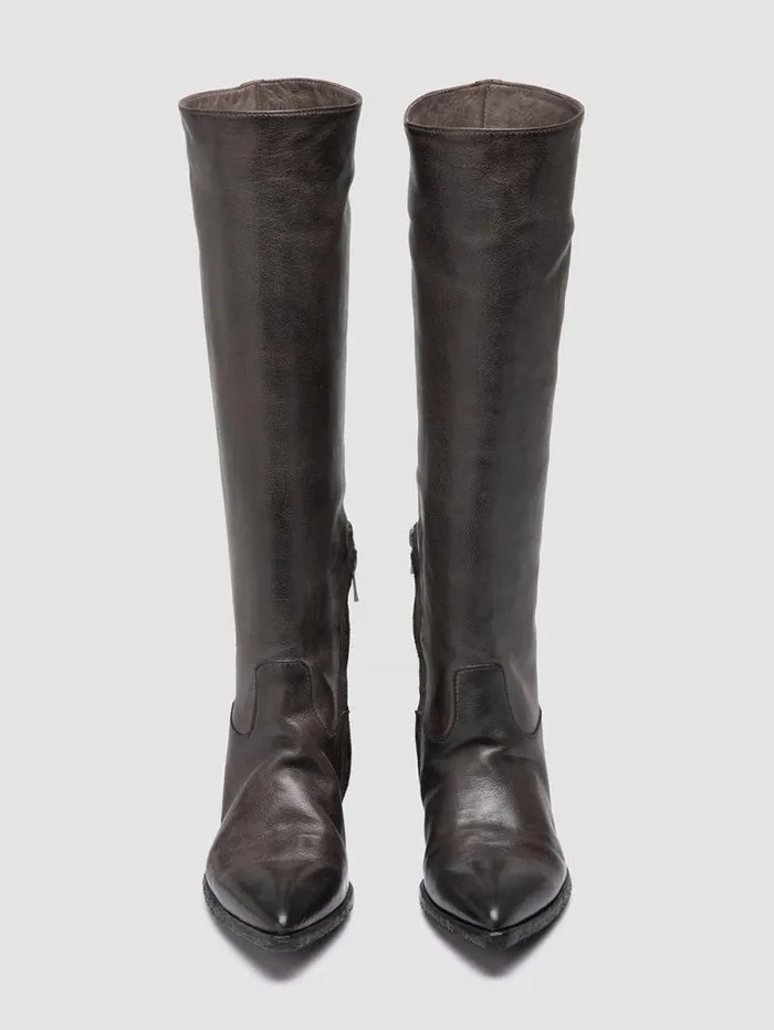 Women Officine Creative Footwear NOELIE DD 104 Gray Leather Pull On Boots