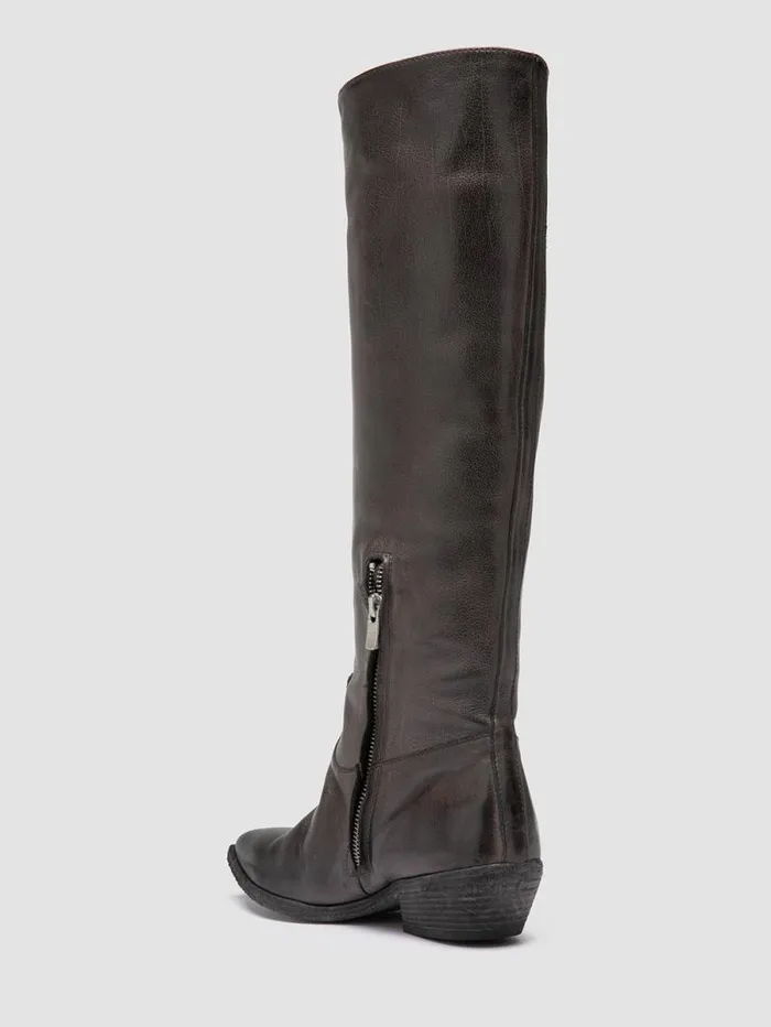 Women Officine Creative Footwear NOELIE DD 104 Gray Leather Pull On Boots