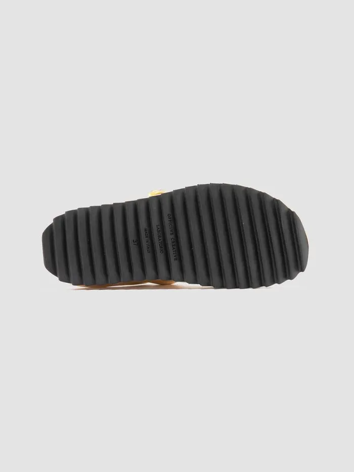 Women Officine Creative Footwear PELAGIE 010 Gold Leather Slide Sandals Women Officine Creative Footwear PELAGIE 010 Gold Leather Slide Sandals