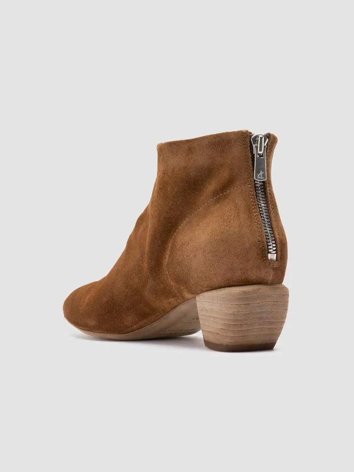 Women Officine Creative Footwear SALLY 001 Brown Suede Booties Women Officine Creative Footwear SALLY 001 Brown Suede Booties
