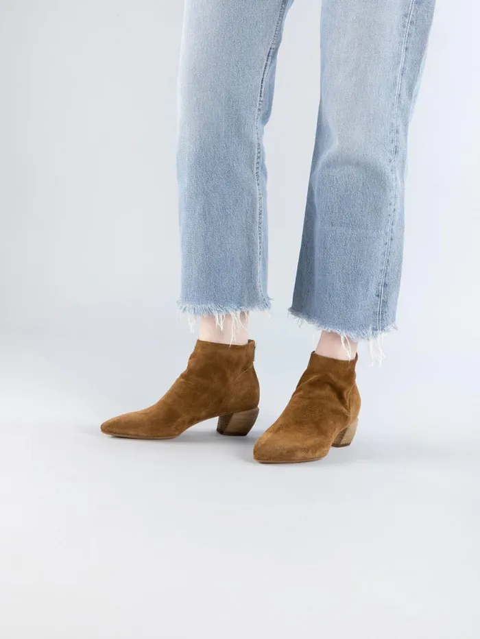 Women Officine Creative Footwear SALLY 001 Brown Suede Booties Women Officine Creative Footwear SALLY 001 Brown Suede Booties