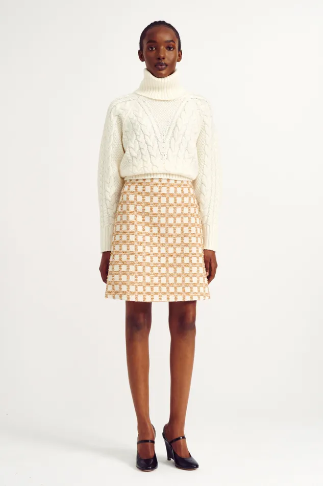 Women Otis Ivory Cashfeel Cable Knit Sweater Knitwear Emilia Wickstead