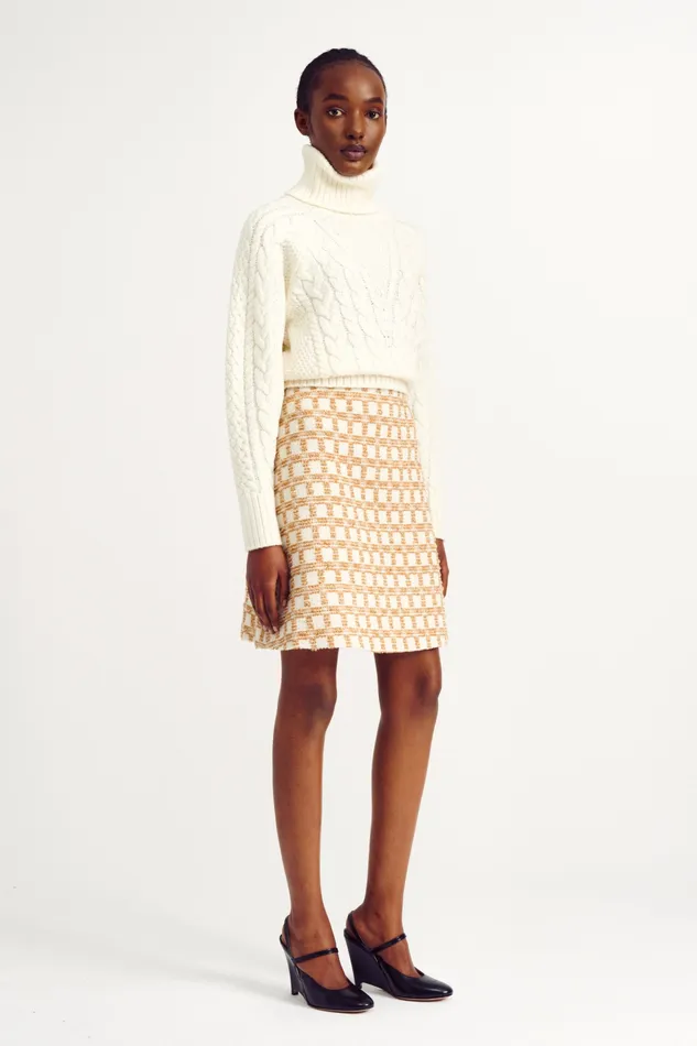 Women Otis Ivory Cashfeel Cable Knit Sweater Knitwear Emilia Wickstead