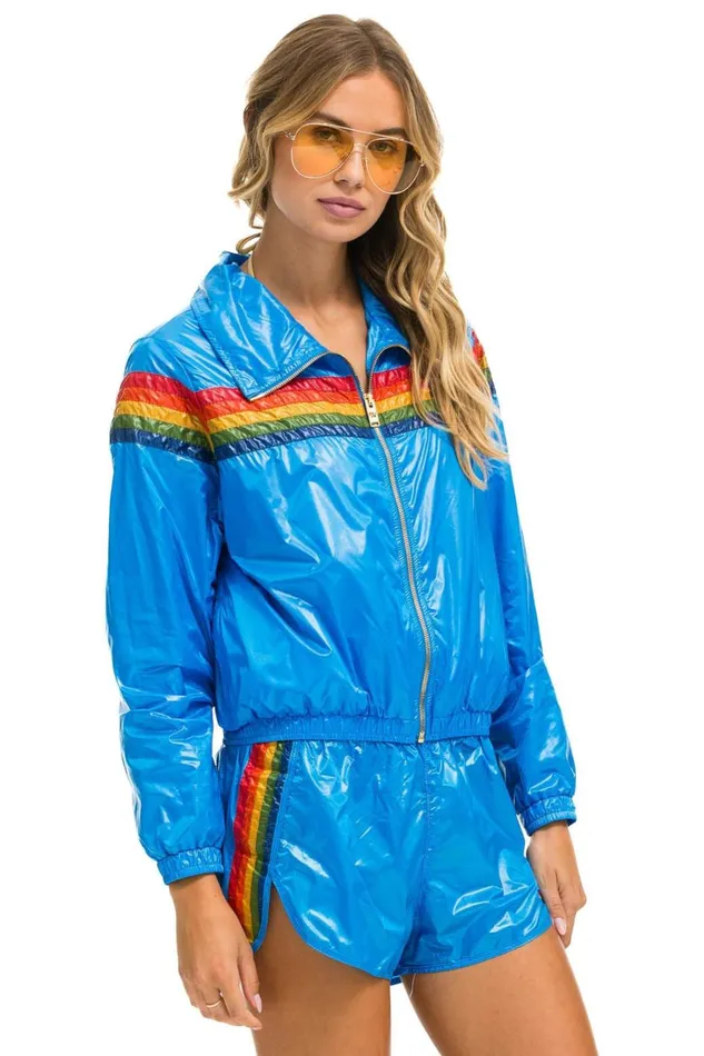 Women Outerwear Aviator Nation 5 STRIPE WINDBREAKER 8211 BLUE CINA Women Outerwear Aviator Nation 5 STRIPE WINDBREAKER 8211 BLUE CINA