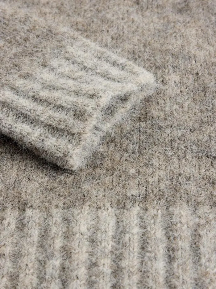 Women PAIGE PUFF SLEEVE JUMPER Mid Grey White Stuff Knitwear Women PAIGE PUFF SLEEVE JUMPER Mid Grey White Stuff Knitwear