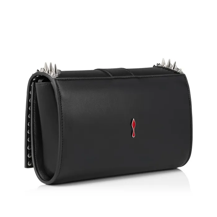 Women Paloma Clutch 8211 Nappa Leather And Spikes 8211 Black Christian Louboutin Crossbody Bags