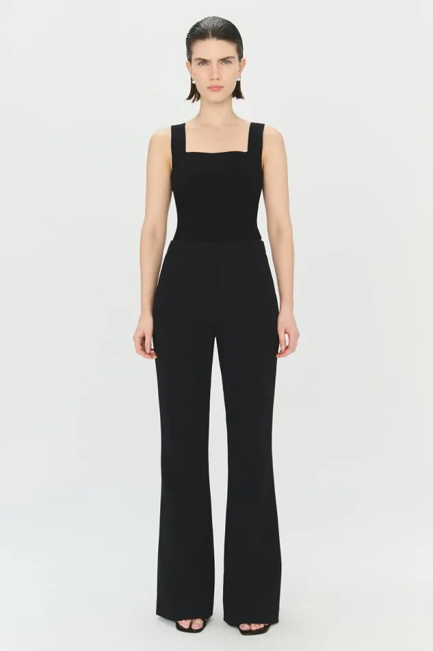 Women Pants and Bottoms Jonathan Simkhai Kenna Trouser Black Tailored Pants