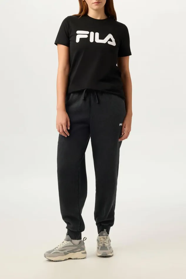 Women Pants and Shorts Fila Sportstyle Linear Logo Jogger 013 Blackwhite