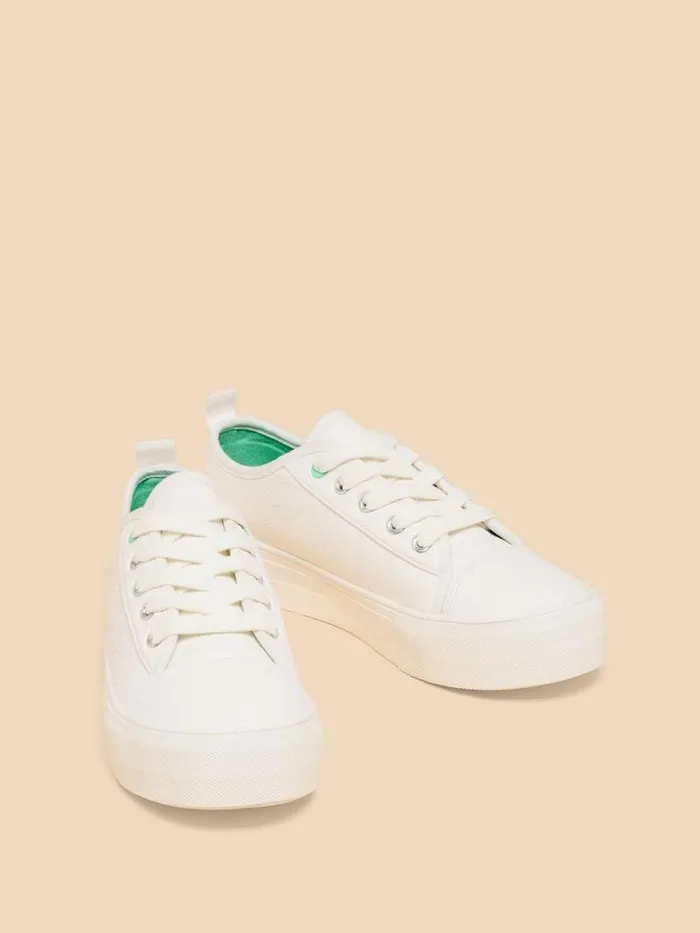 Women Pippa Flatform Trainer Natural White White Stuff Trainers Women Pippa Flatform Trainer Natural White White Stuff Trainers