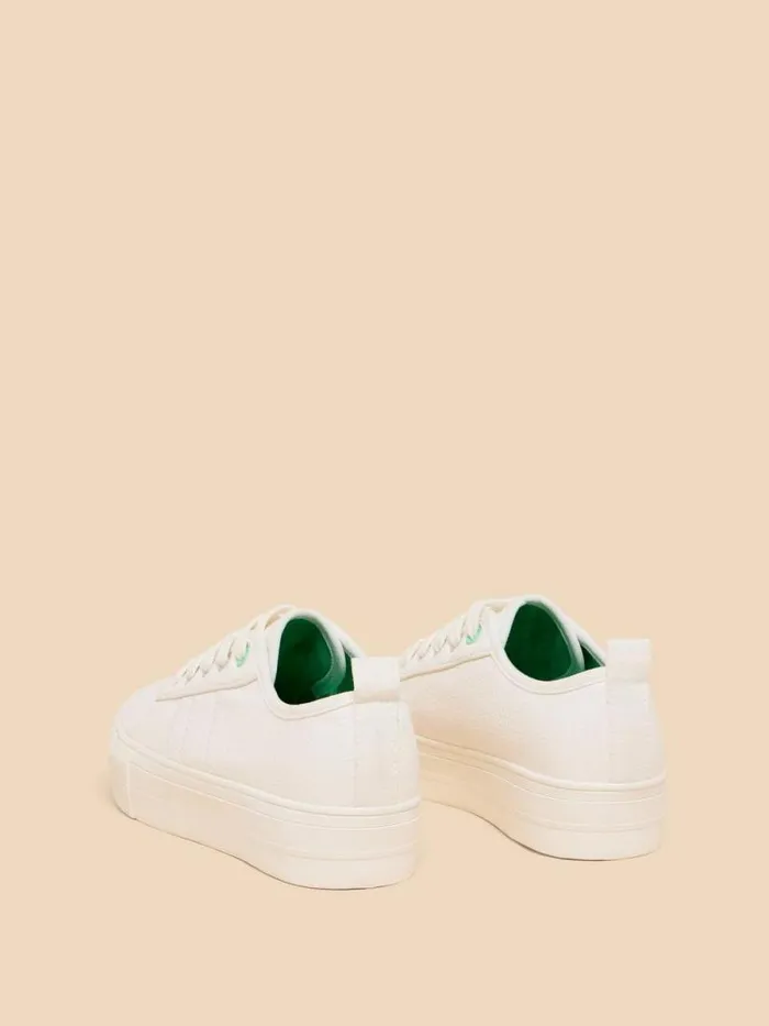 Women Pippa Flatform Trainer Natural White White Stuff Trainers Women Pippa Flatform Trainer Natural White White Stuff Trainers