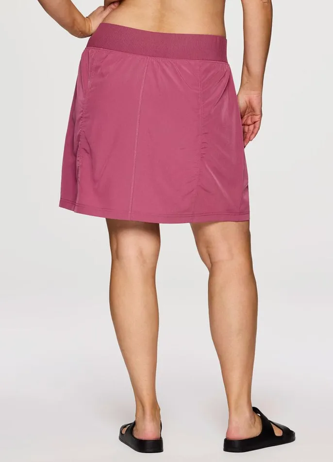 Women Plus All In Ruched 19034 Skort Berry RBX Active Skorts
