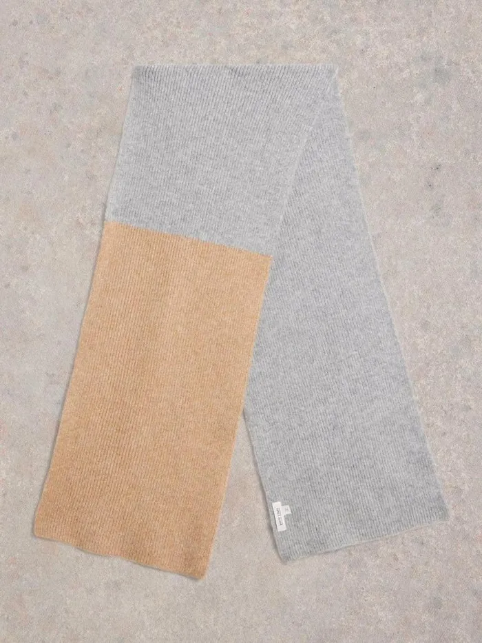 Women Poppy Knitted Scarf Grey Multi White Stuff Scarves Women Poppy Knitted Scarf Grey Multi White Stuff Scarves