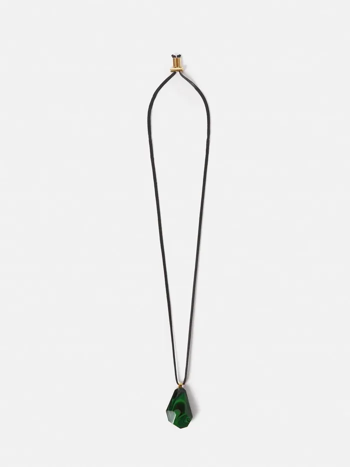 Women Resin Cord Necklace Multi Jigsaw Jewellery