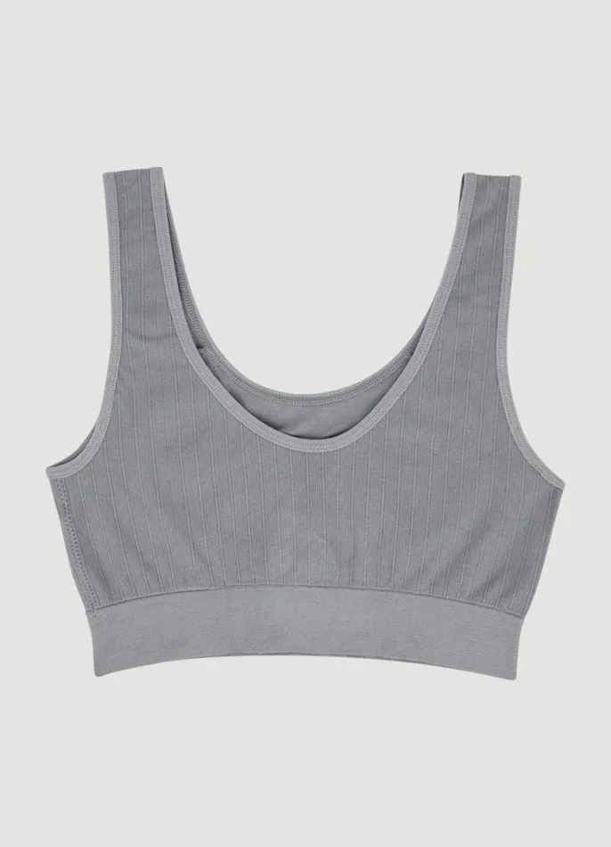 Women Rib Knit Bralette 2Pack Bluegrey RBX Active Intimates