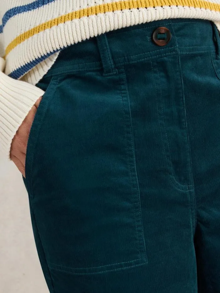 Women Romy Cord Culottes Dk Teal White Stuff Trousers