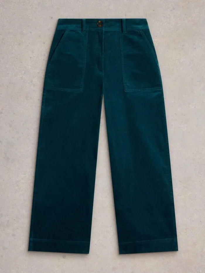 Women Romy Cord Culottes Dk Teal White Stuff Trousers