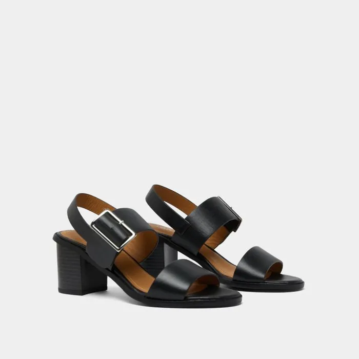 Women Sandals With Heels And Straps Black JONAK Sandals Women Sandals With Heels And Straps Black JONAK Sandals