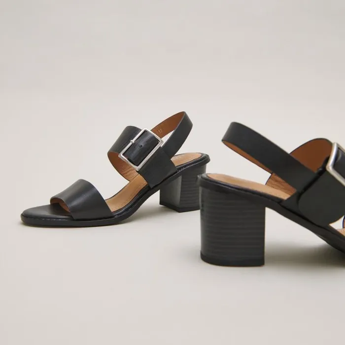 Women Sandals With Heels And Straps Black JONAK Sandals Women Sandals With Heels And Straps Black JONAK Sandals