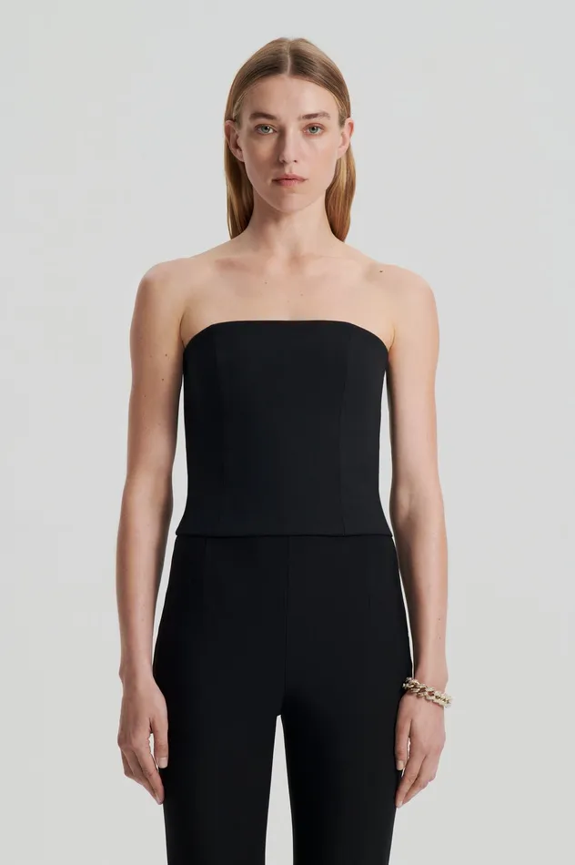 Women Scanlan Theodore CADY BUSTIER BLACK Tops