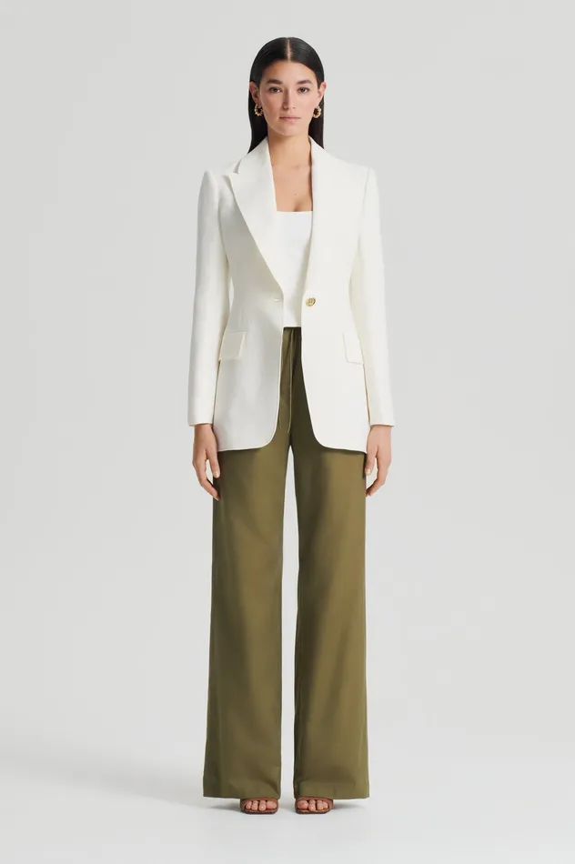 Women Scanlan Theodore POCKET CARGO KHAKI Trousers