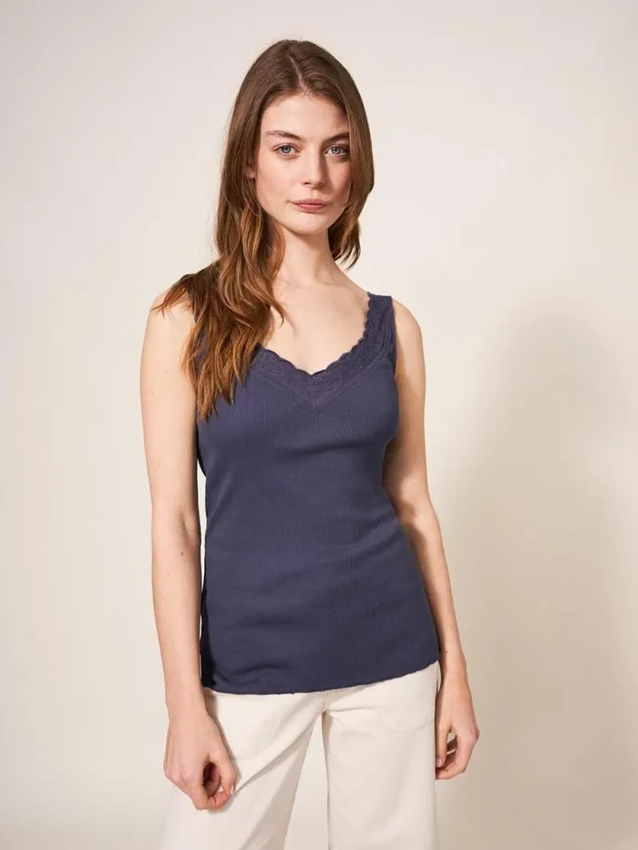 Women SEABREEZE VEST V NECK Dusty Purple White Stuff Tops and Tees Women SEABREEZE VEST V NECK Dusty Purple White Stuff Tops and Tees