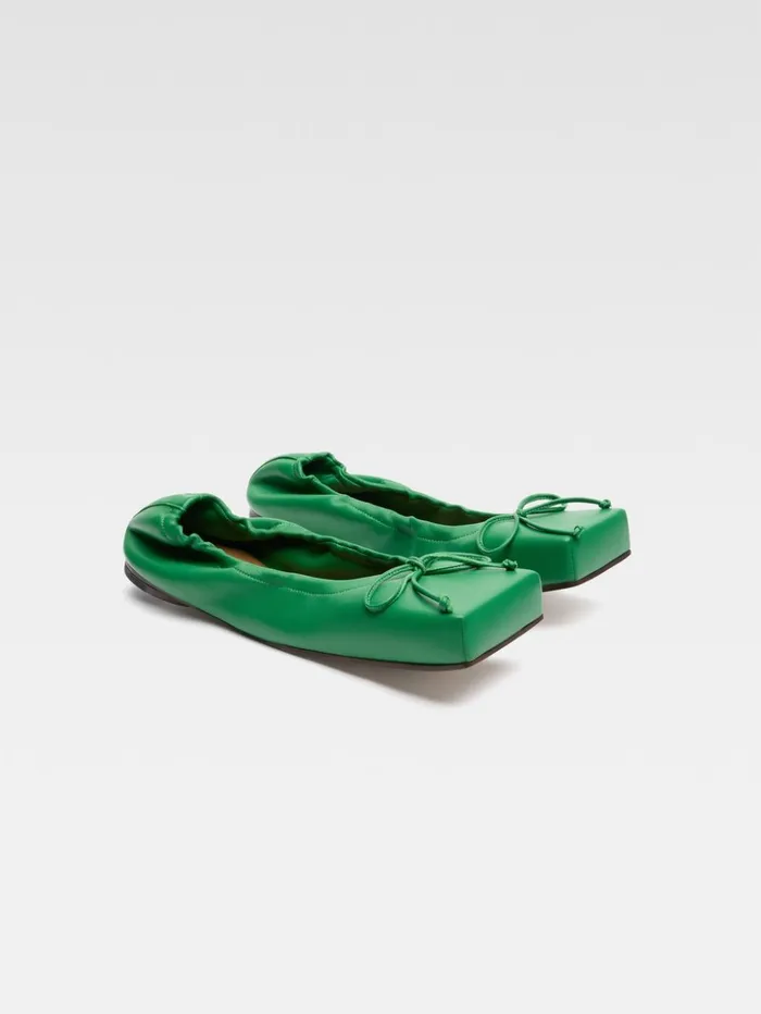 Women Shoes JACQUEMUS The Ballet Flats Green Women Shoes JACQUEMUS The Ballet Flats Green