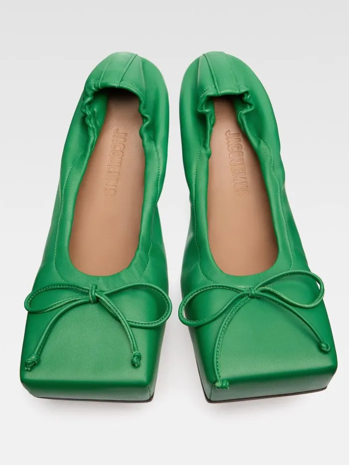 Women Shoes JACQUEMUS The Ballet Flats Green Women Shoes JACQUEMUS The Ballet Flats Green