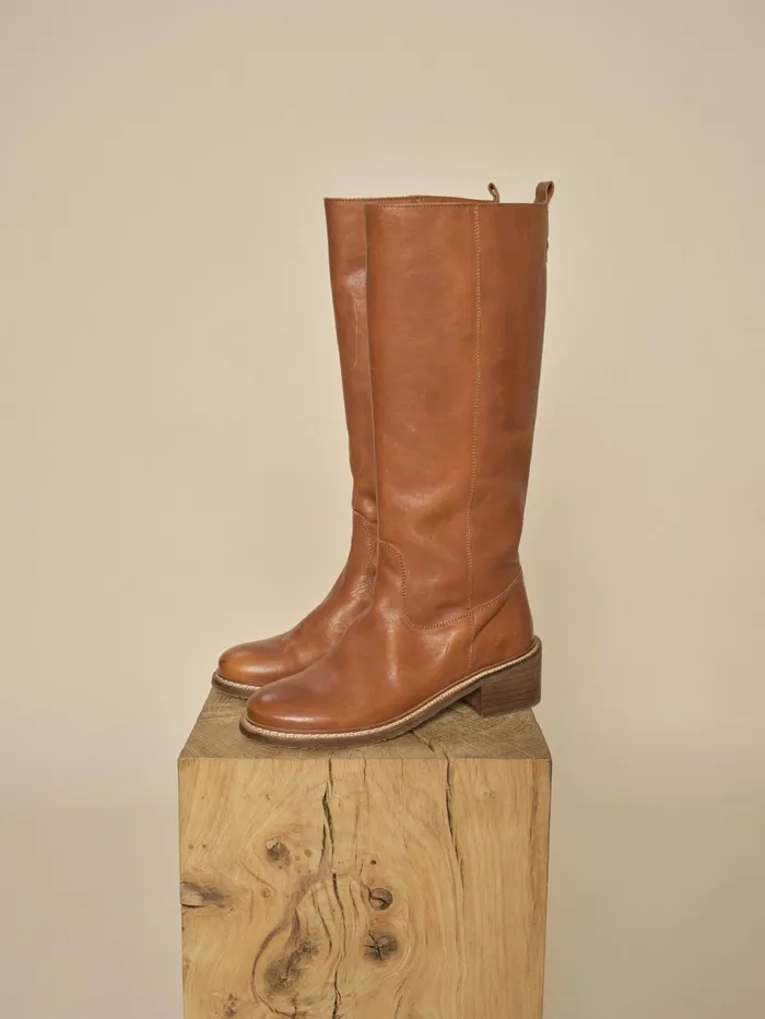 Women Shoes MOS MOSH MMMelboune Hi Leather Boot Cognac