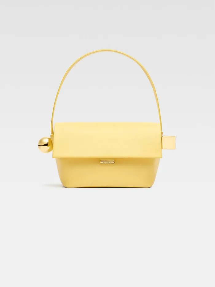 Women Shoulder Bags JACQUEMUS The Rond Carr Light Yellow