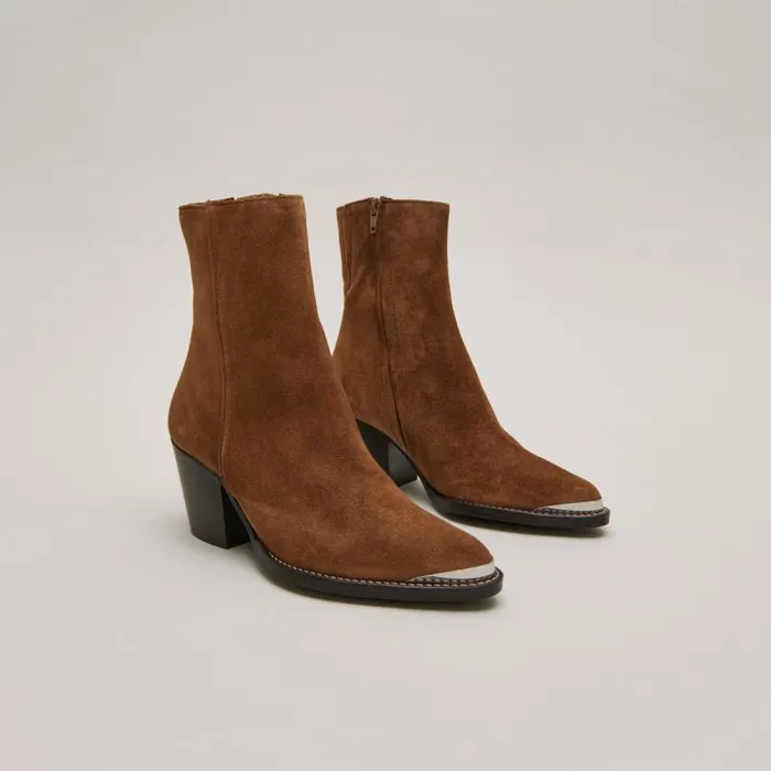 Women Silvertoe Lowboots Cognac JONAK Ankle Boots Lowboots