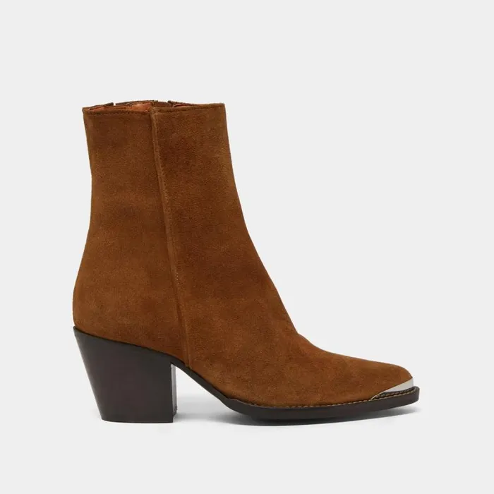 Women Silvertoe Lowboots Cognac JONAK Ankle Boots Lowboots