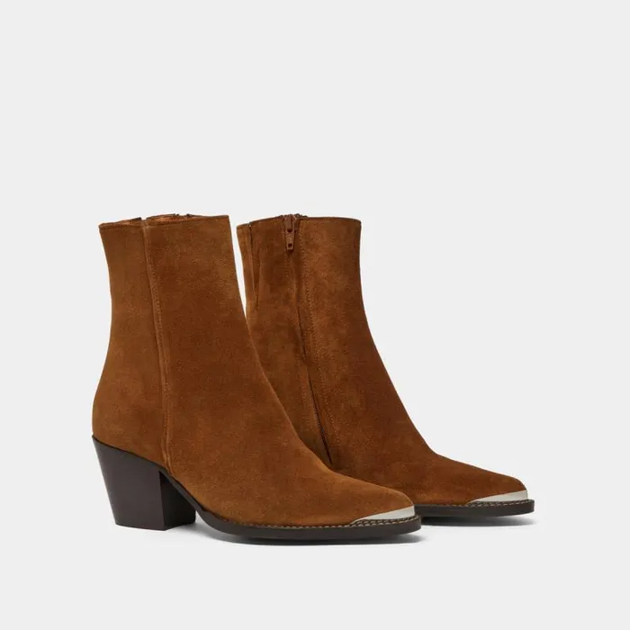 Women Silvertoe Lowboots Cognac JONAK Ankle Boots Lowboots