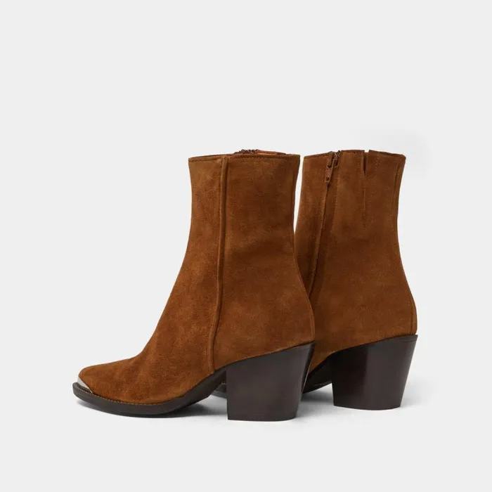 Women Silvertoe Lowboots Cognac JONAK Ankle Boots Lowboots