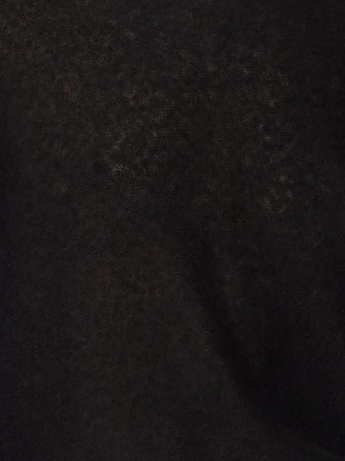 Women Soft Gauzy Knit Poncho Jumper Black Jigsaw Knitwear and Cashmere