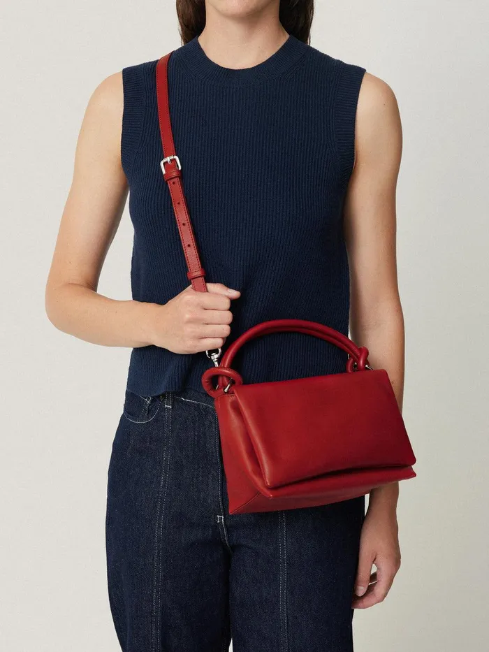 Women Soft Padded Crossbody Red Jigsaw Bags