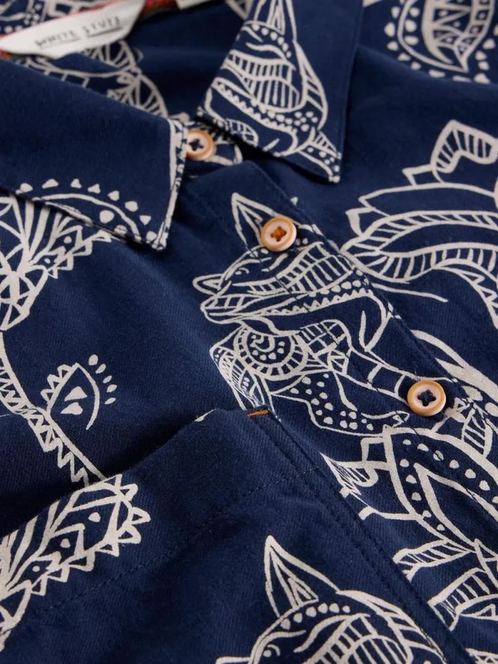 Women Sophie Organic Cotton Shirt Navy Print White Stuff Shirts and Blouses Women Sophie Organic Cotton Shirt Navy Print White Stuff Shirts and Blouses
