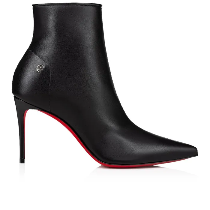 Women Sporty Kate Booty 85 Mm Low Boots 8211 Nappa Leather 8211 Black Christian Louboutin Boots