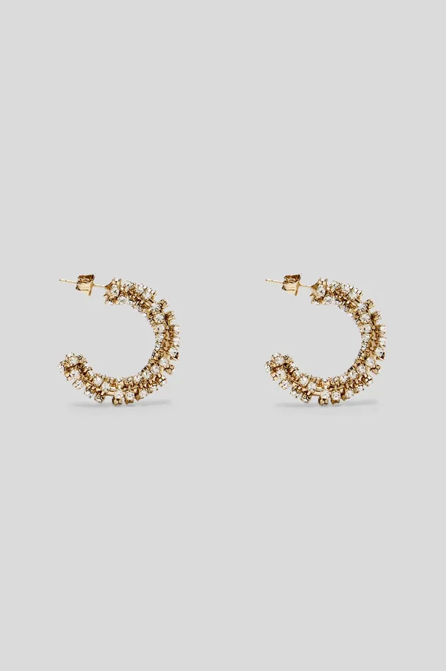 Women STRASS TWIST EARRINGS LIGHTGOLDCRYSTAL Jewelry Scanlan Theodore