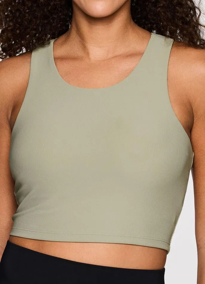 Women Studio To Street Ribbed Bra Tank Sage RBX Active Tanks