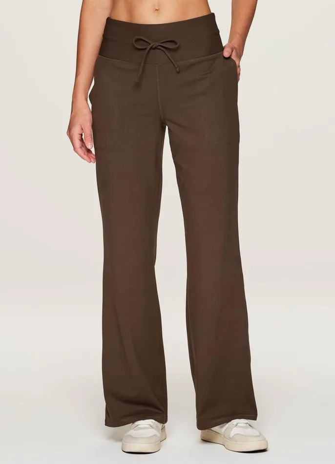 Women Super Soft Everyday Wide Leg Pant Walnut RBX Active Pants