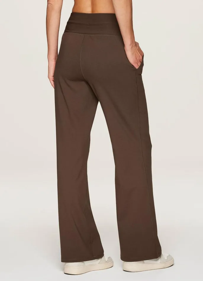 Women Super Soft Everyday Wide Leg Pant Walnut RBX Active Pants