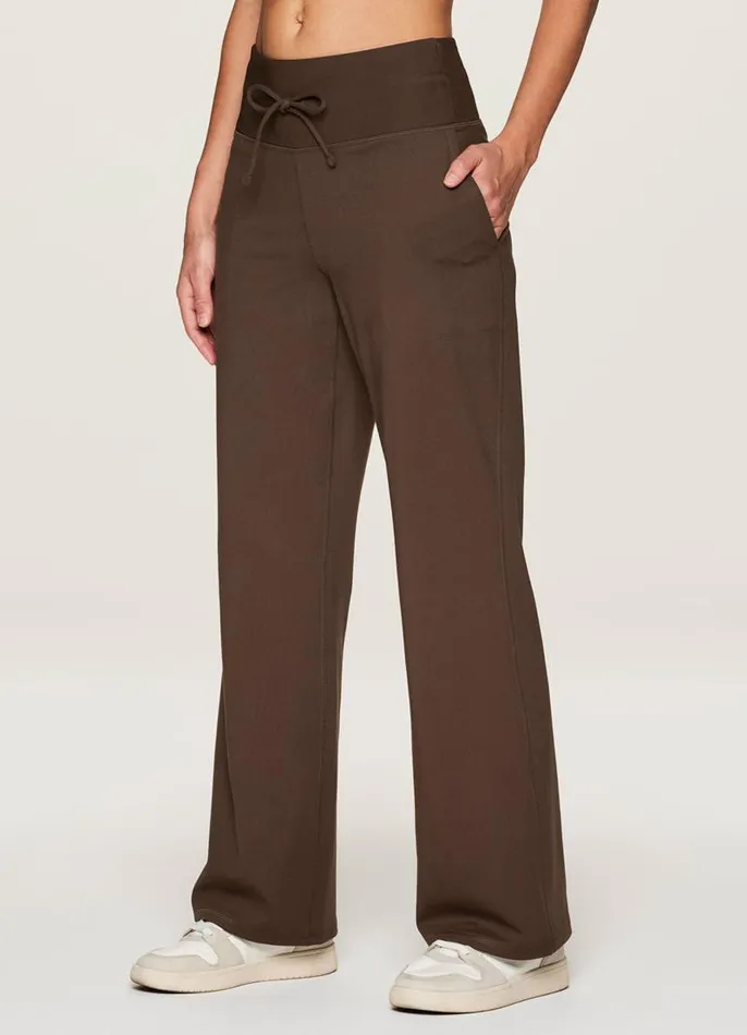 Women Super Soft Everyday Wide Leg Pant Walnut RBX Active Pants