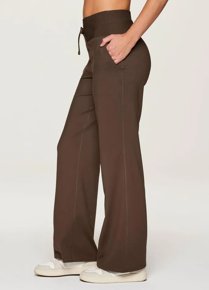 Women Super Soft Everyday Wide Leg Pant Walnut RBX Active Pants