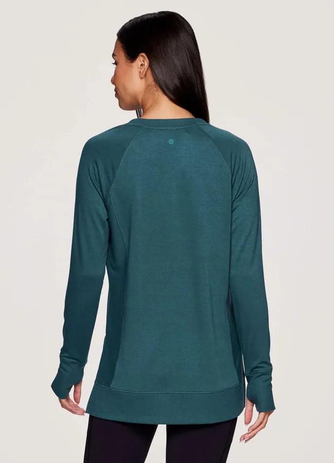Women Surrey Pullover II Teal RBX Active Long Sleeve