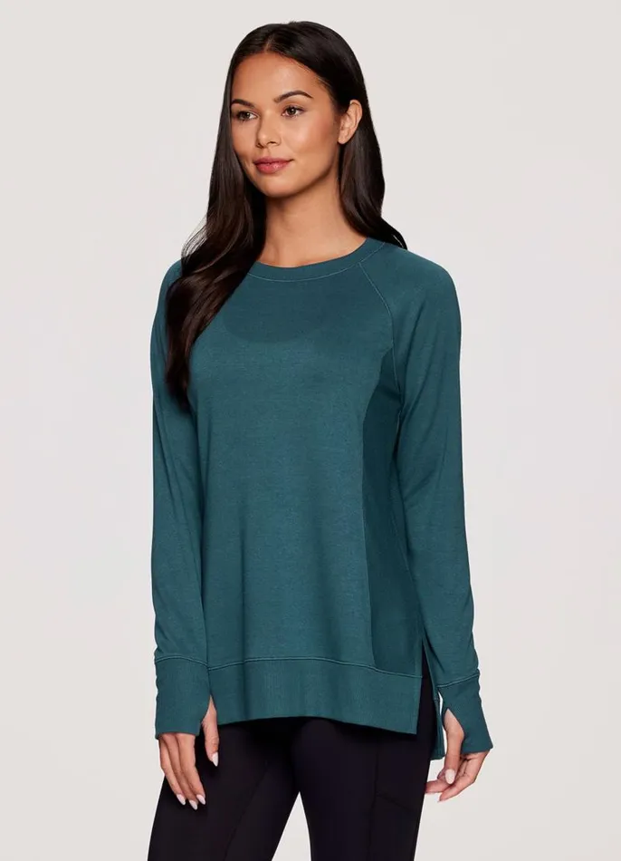 Women Surrey Pullover II Teal RBX Active Long Sleeve