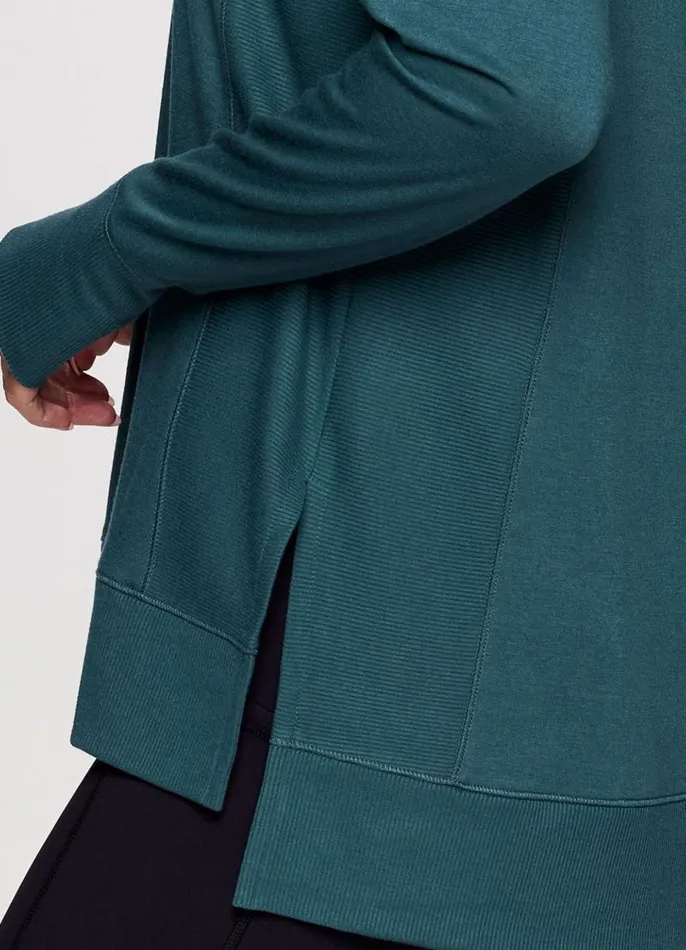 Women Surrey Pullover II Teal RBX Active Long Sleeve
