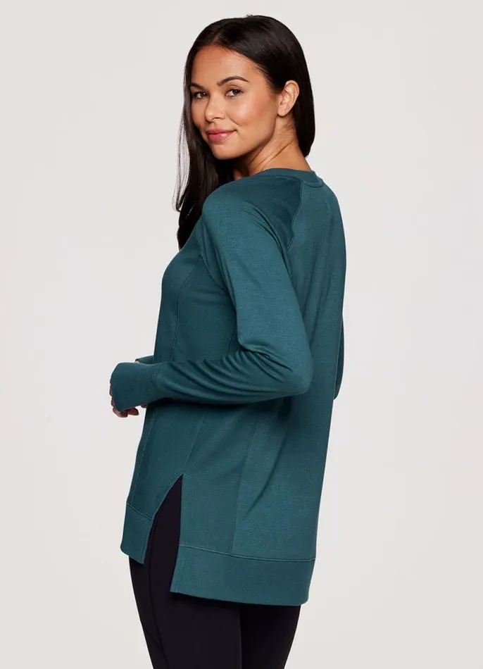 Women Surrey Pullover II Teal RBX Active Long Sleeve