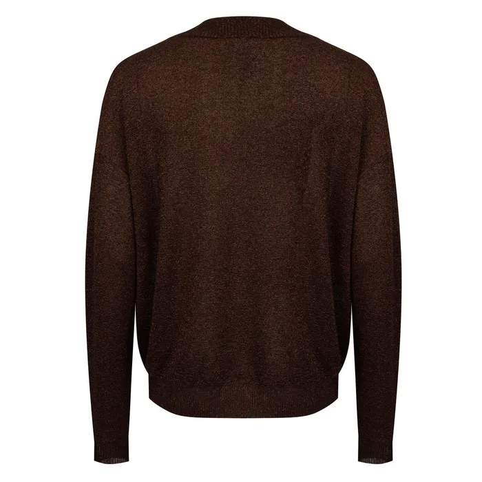 Women Sweaters Love Stories Bea Cardigan Dark Brown