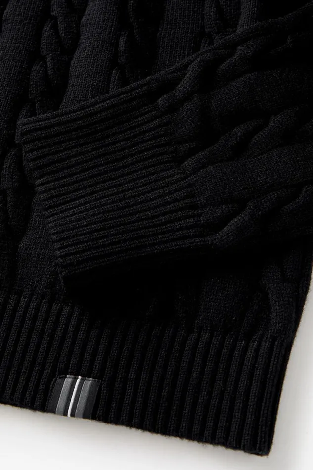 Women Sweatshirts and Hoodies Fila Baseline Chunky VNeck Sweater 001 Black Women Sweatshirts and Hoodies Fila Baseline Chunky VNeck Sweater 001 Black