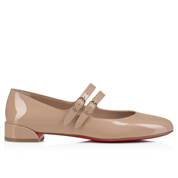 Women Sweet Jane Ballerinas 8211 Patent Leather 8211 Nude 2 Christian Louboutin Flats and Loafers